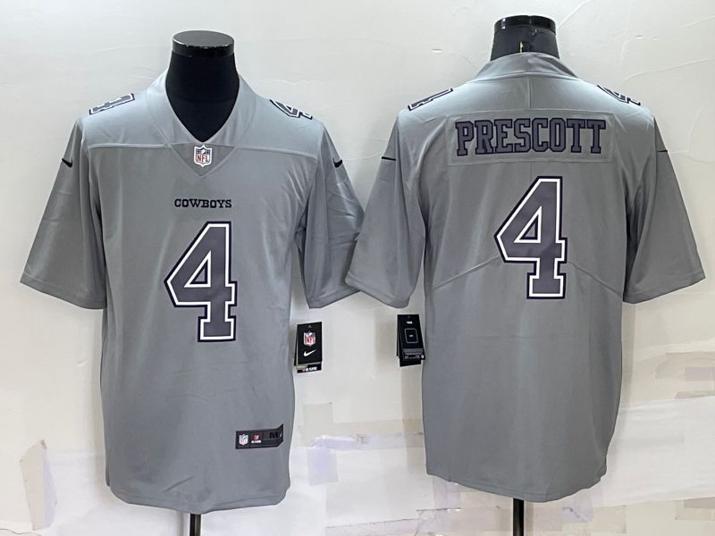 Men Dallas Cowboys #4 Prescott Grey 2022 Nike Limited Vapor Untouchable NFL Jerseys